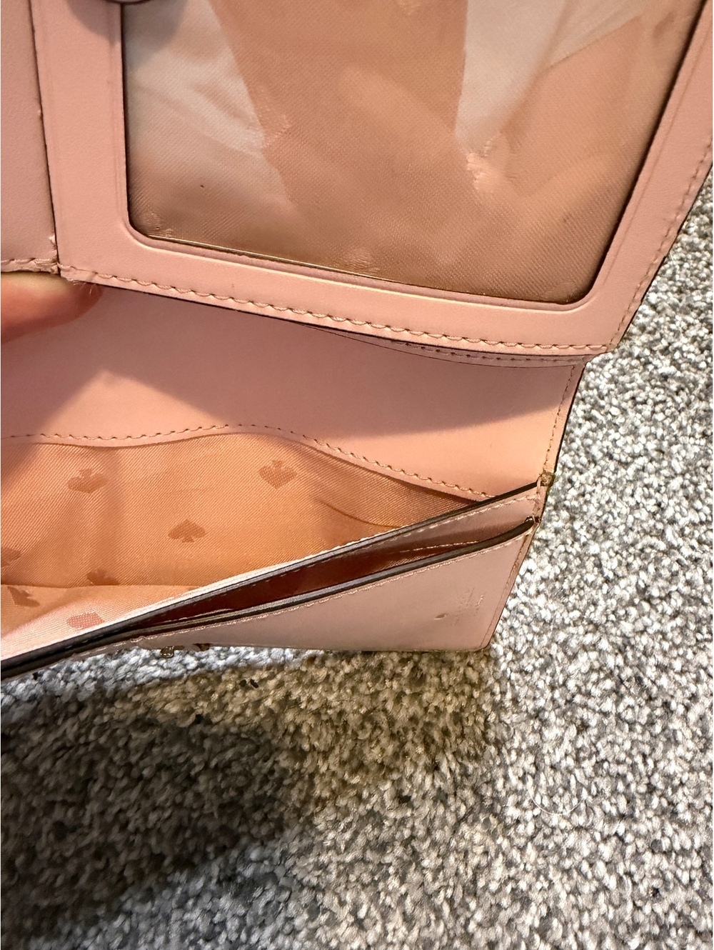 Kate Spade New York Pink Polka Dot Leather Wallet - Picture 6 of 10